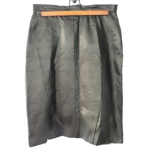 Choses Vintage Mini Leather Skirt